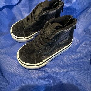 Vans Black Kids High-Top Sneakers